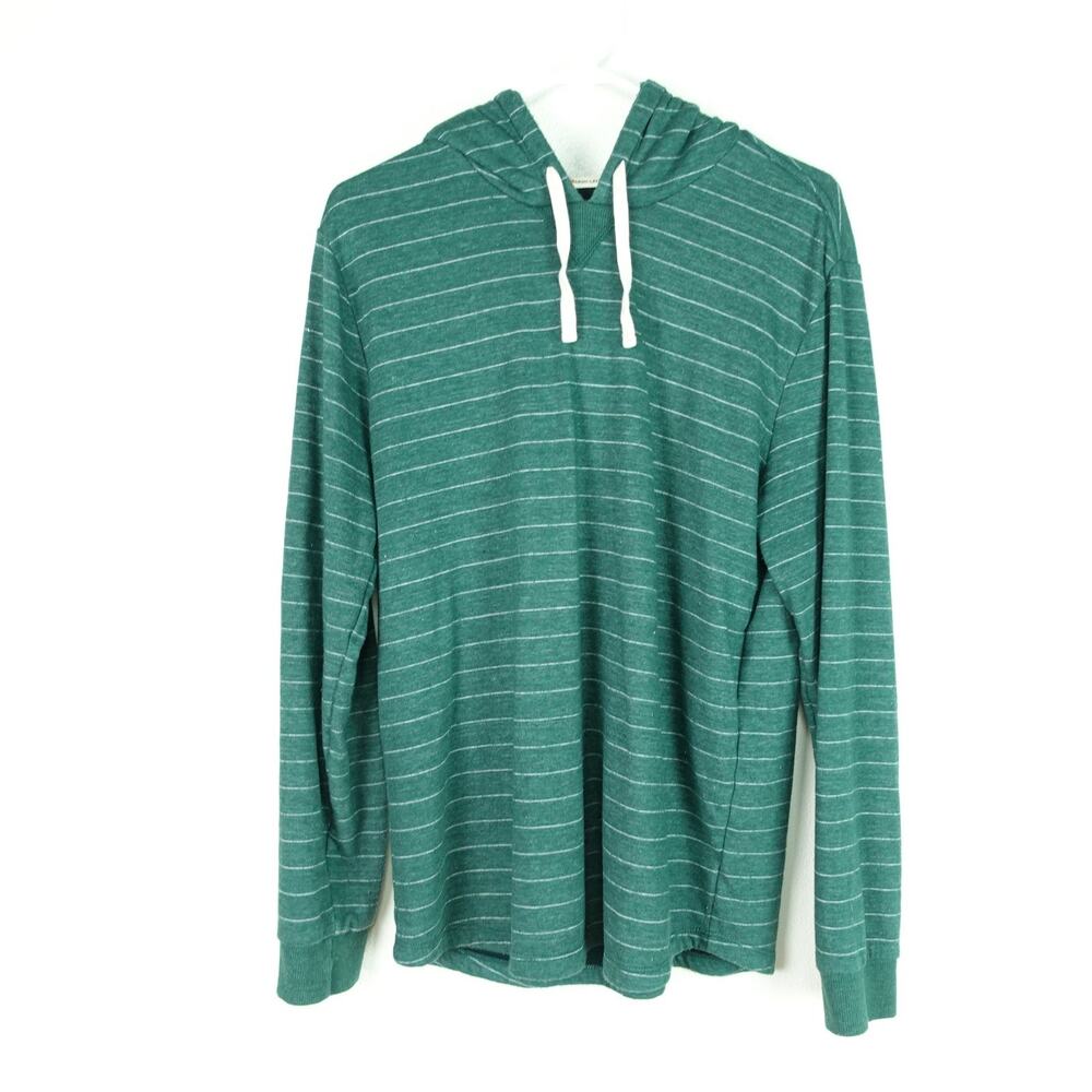 Marine Layer Hoodie Mens SZ M/L Lightweight Striped Pullover Athleisure Casual